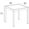 Orlando Table 80cm Square - Image 5