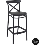 Cross Back Bar Stool 75cm - Set of 2