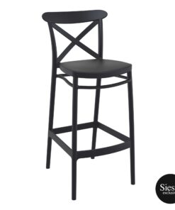 Cross Back Bar Stool 75cm