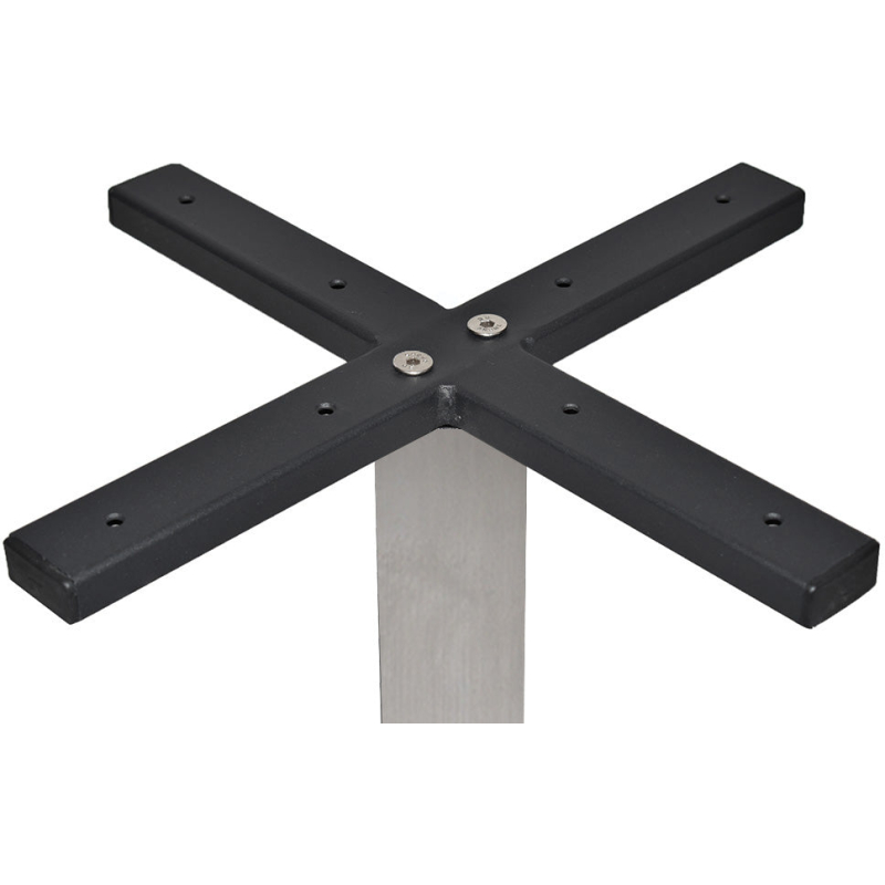 Prague Table Base 450mm SQ S/S - Image 2