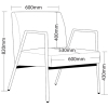 Rivet Arm Chair - Image 5