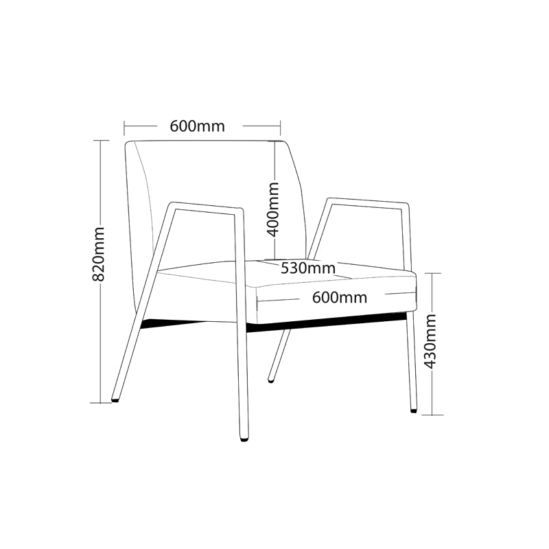 Rivet Arm Chair - Image 5