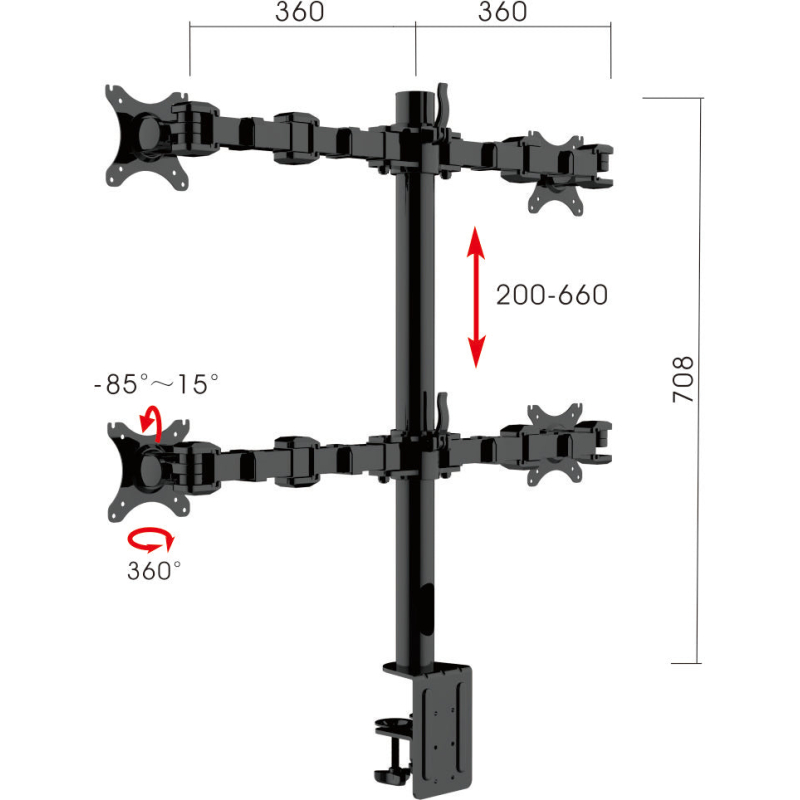 REVOLVE QUAD MONITOR ARM - Image 2