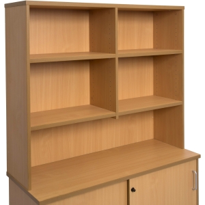 Alternative view of Bookcase Hutch Over Desk Storage