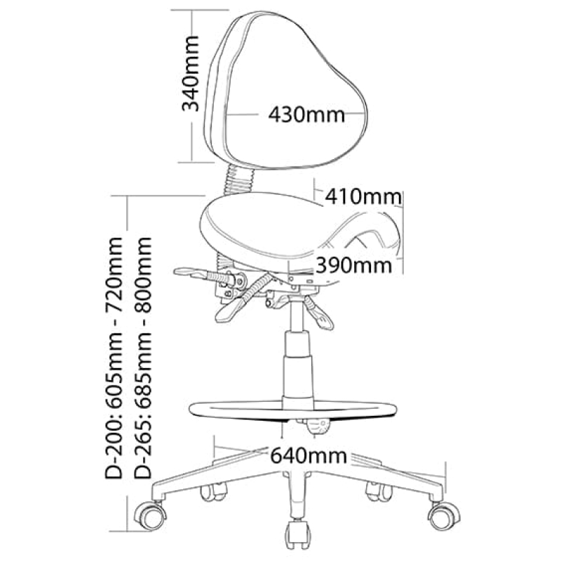 Stage Medical Drafting Stool - Image 3