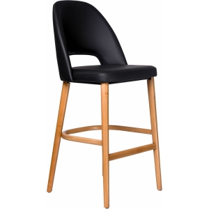 Alternative view of Semifreddo Stool Oak Leg