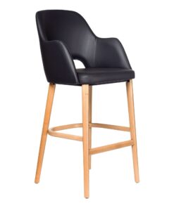 Alternative view of Sorbet Stool Oak Leg