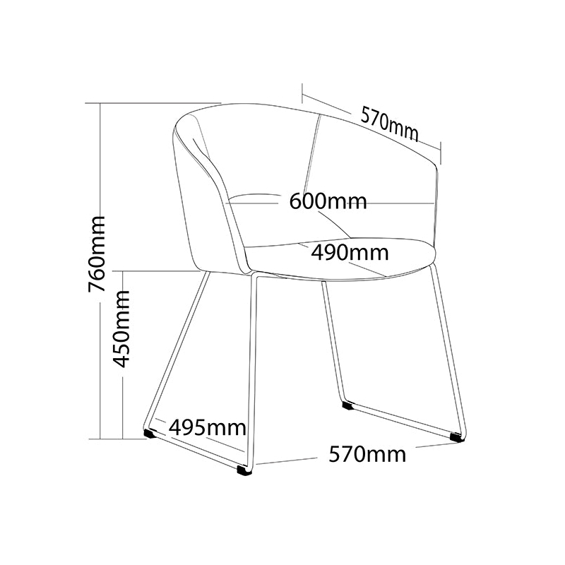 Tonic Visitor Chair - Image 3