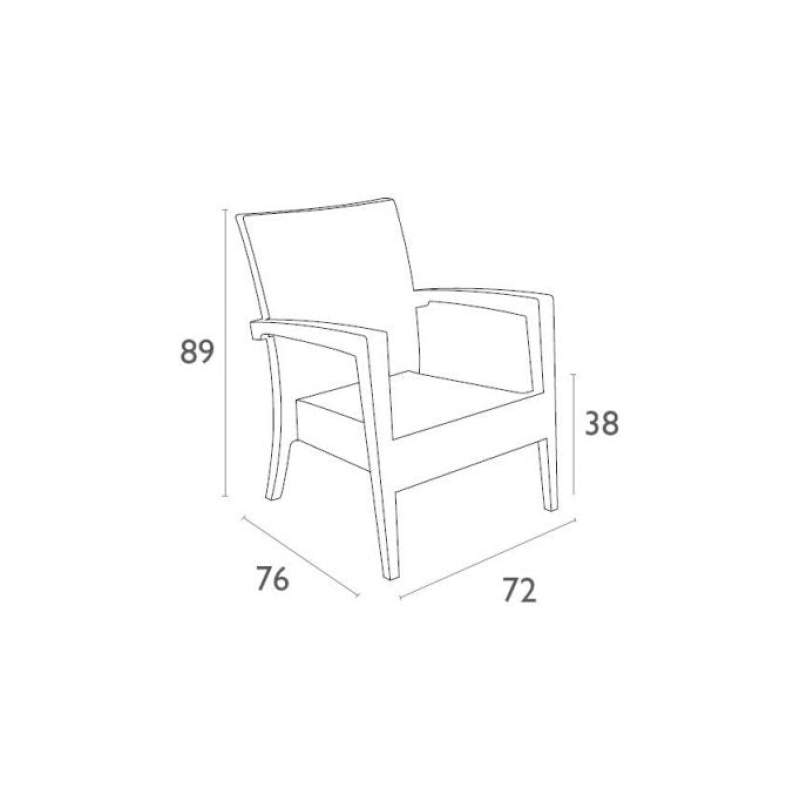 Miami Lounge Arm Chair - Image 11