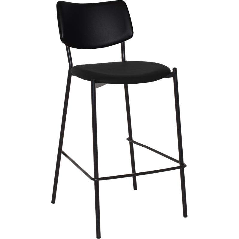 Texas Stool Black Vinyl