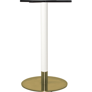 Tivoli Bar Base Brass White Brass Collar 540mm Disc