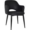 albury arm chair black metal leg