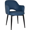 albury arm chair black metal leg
