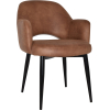 albury arm chair black metal leg