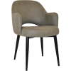 albury arm chair black metal leg