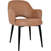 albury arm chair black metal leg