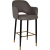 albury stool 75cm brass detail leg