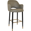 albury stool 75cm brass detail leg