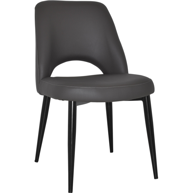 albury chair black metal leg