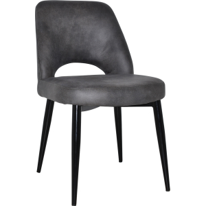 albury chair black metal leg