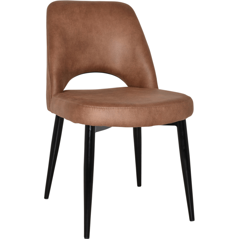 albury chair black metal leg