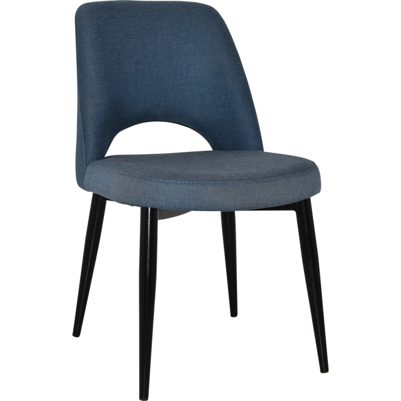 albury chair black metal leg