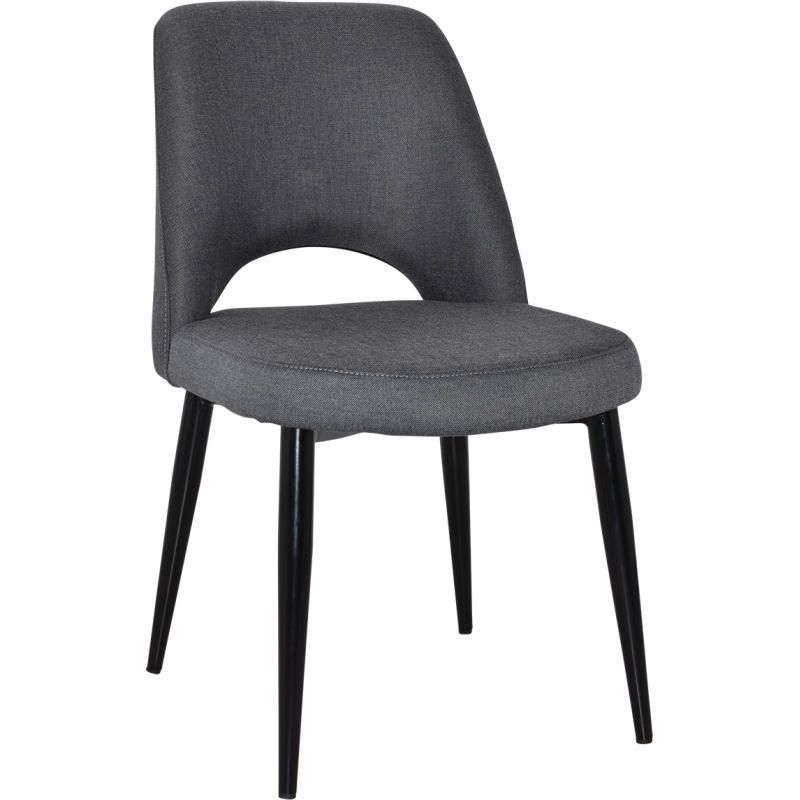 albury chair black metal leg