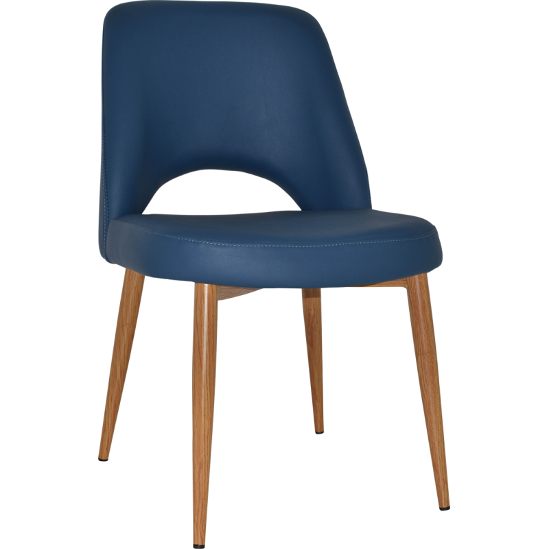 albury chair light oak metal leg