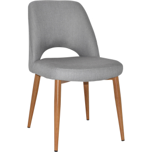 albury chair light oak metal leg