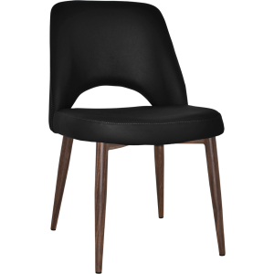 albury chair light walnut metal leg