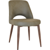 albury chair light walnut metal leg