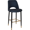 albury stool 75cm brass detail leg