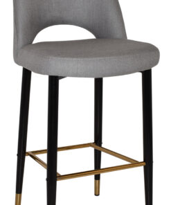 albury stool 75cm brass detail leg