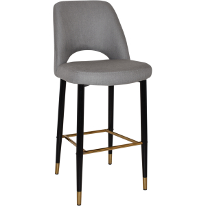 albury stool 75cm brass detail leg