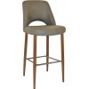 albury stool 75cm light oak metal leg