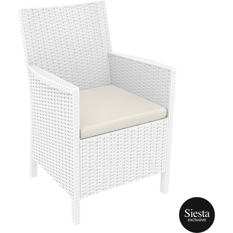 3 seat california tub chair with cushion and tequila coffee table