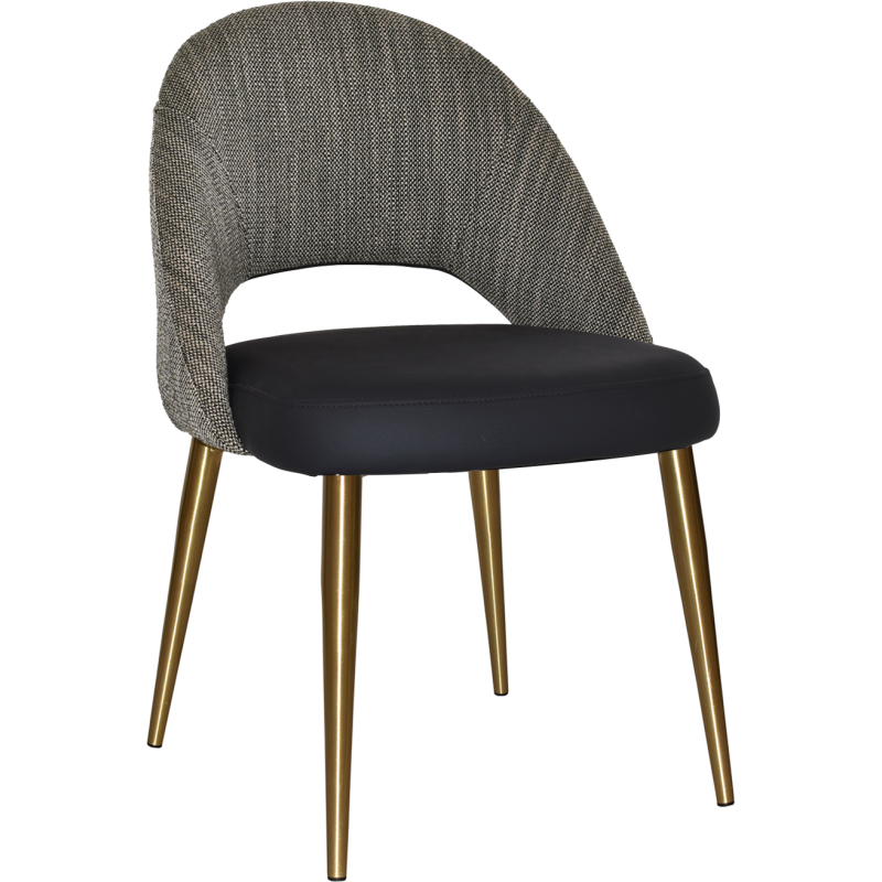 chevron chair brass leg