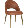 chevron chair brass leg