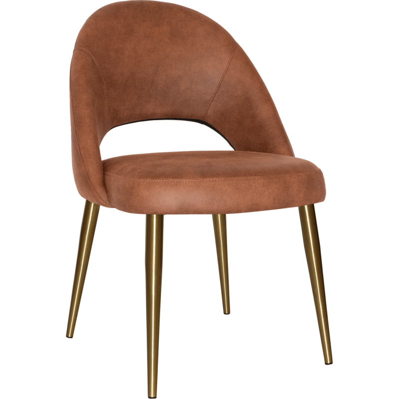 chevron chair brass leg