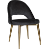 chevron chair brass leg