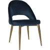 chevron chair brass leg