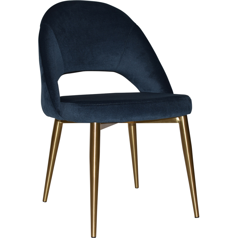 chevron chair brass leg