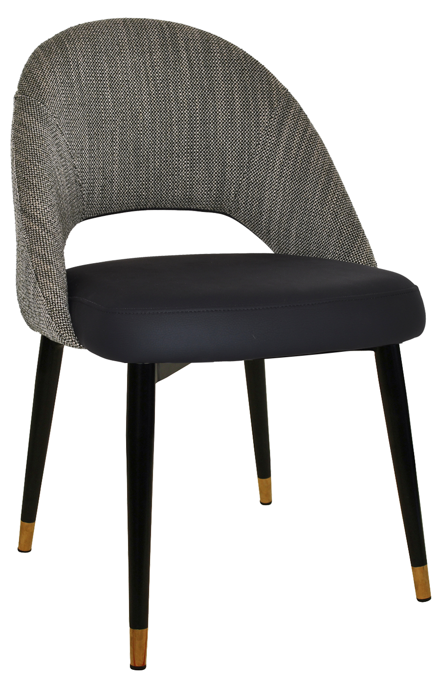 chevron chair brass leg