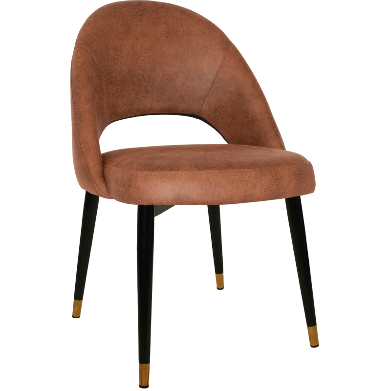 chevron chair brass leg