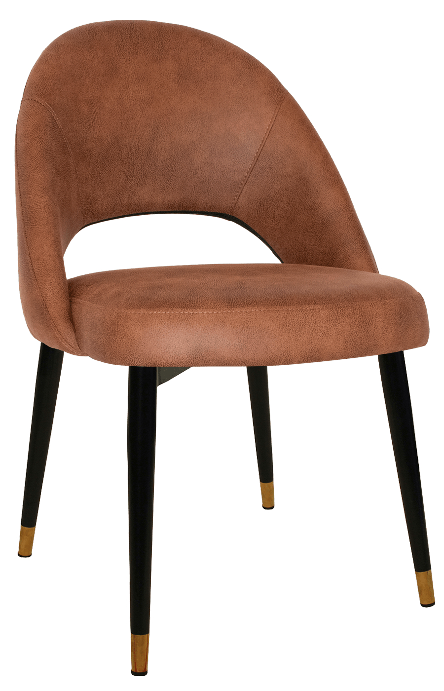 chevron chair brass leg