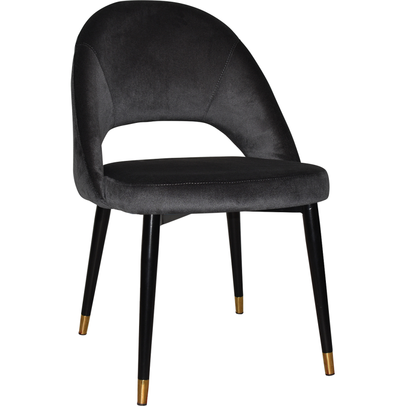 chevron chair brass leg