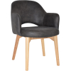 albury arm chair natural timber leg