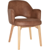 albury arm chair natural timber leg