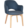 albury arm chair natural timber leg
