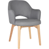 albury arm chair natural timber leg